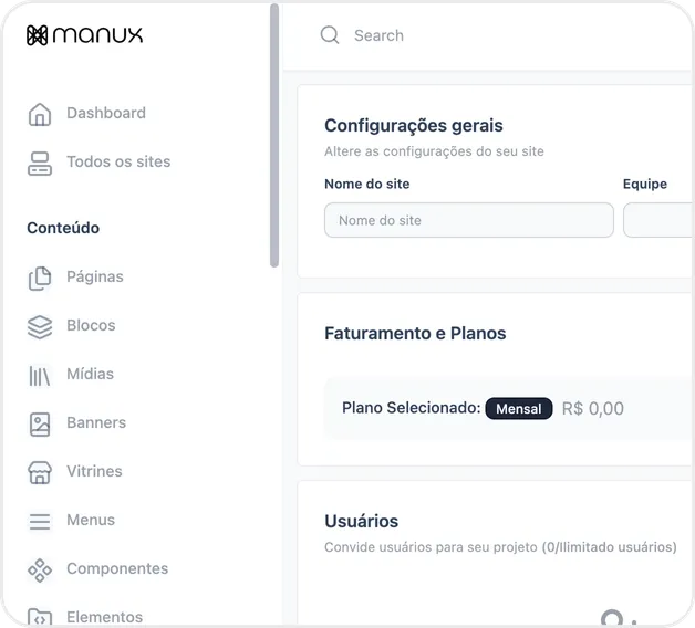 Print da tela de edição visual